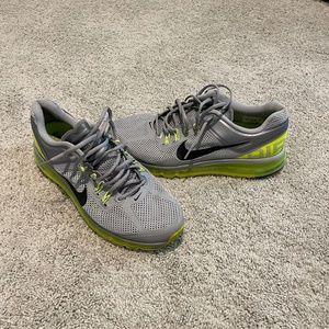 Nike Air Max 2013 Wolf Grey Volt - Size 12
